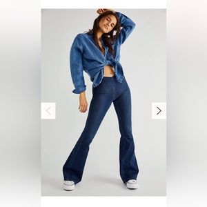 Free People Penny Pull-On Flare Jean